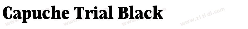 Capuche Trial Black-字体转换